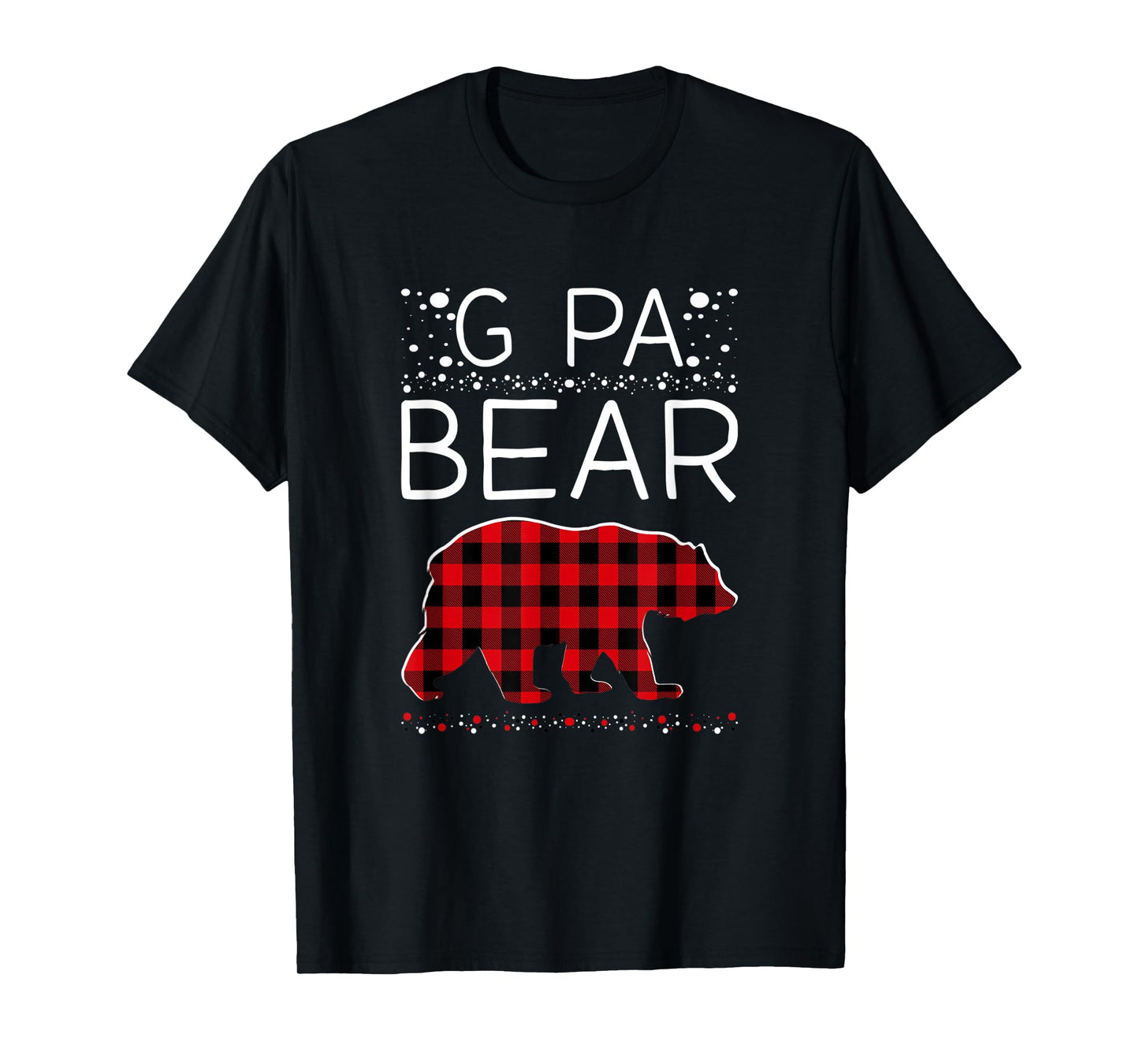G Pa Bear Christmas Pajamas Matching Family Plaid Men T-Shirt