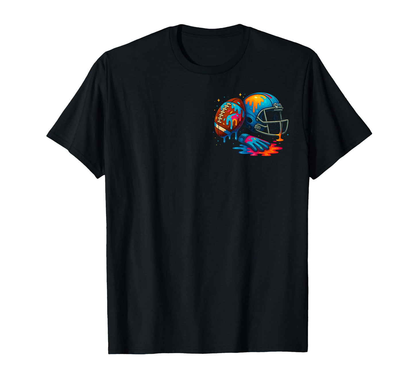 Football Drip Youth Boys Football Ice Cream Respect Drip T-Shirt