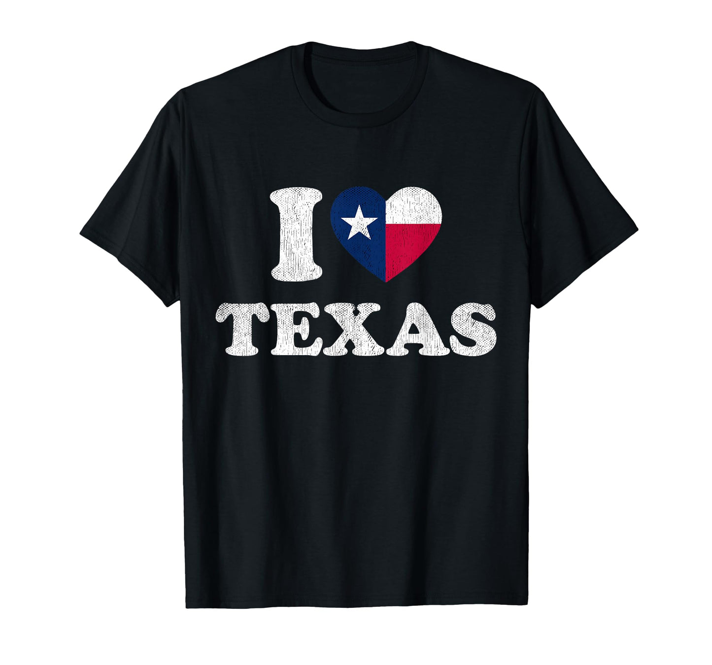 I Love Texas T-Shirt TX State Flag Tee Souvenir T-Shirt