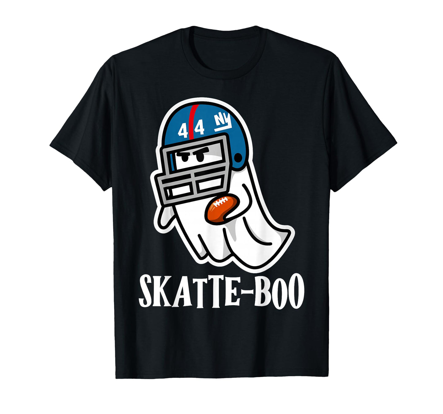 Skatte Boo Ghost Cam Skattebo Funny HLW Ghost Football Fan T-Shirt