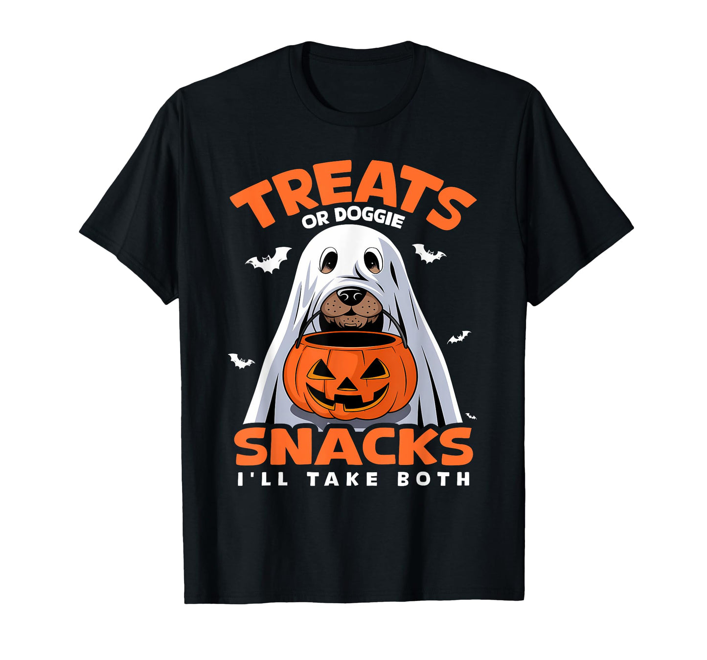 Treats or Doggie Snacks I'll Take Both Dog Costume Halloween T-Shirt