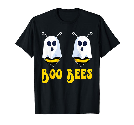 Funny Boo Bees Halloween Costume Humor Spooky Bee Ghost T-Shirt