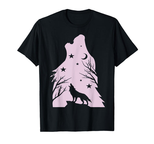 Wolf Costume Graphic For Wolves Lover Young Girls & Women T-Shirt