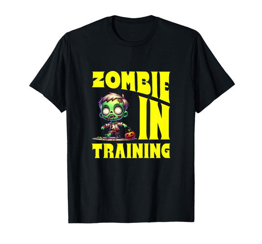 Zombie in Training Funny Toddler Youth Girl Boy Halloween T-Shirt
