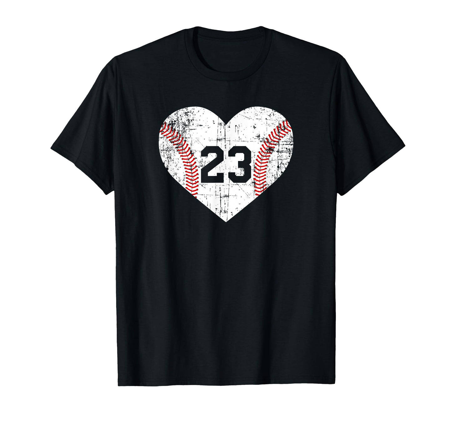 Vintage Baseball 23 Jersey Number T-Shirt