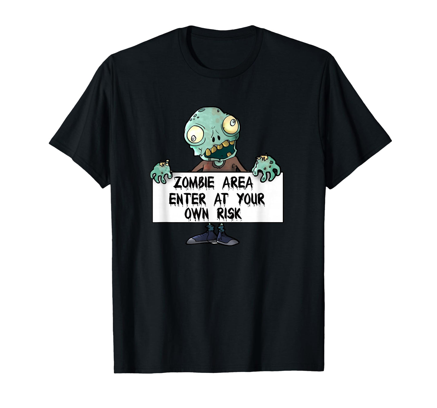 Zombie Creepy Scary Design image for Kids Boys Girls Clothes T-Shirt