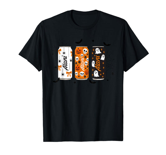 Ghost Pumpkin Spice Funny Halloween Energy Drink Can Outfit T-Shirt