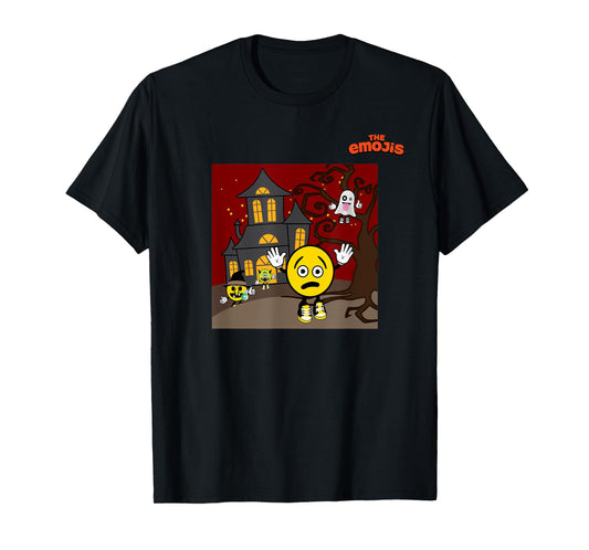 emoji haunted house phantom witch scared face T-Shirt