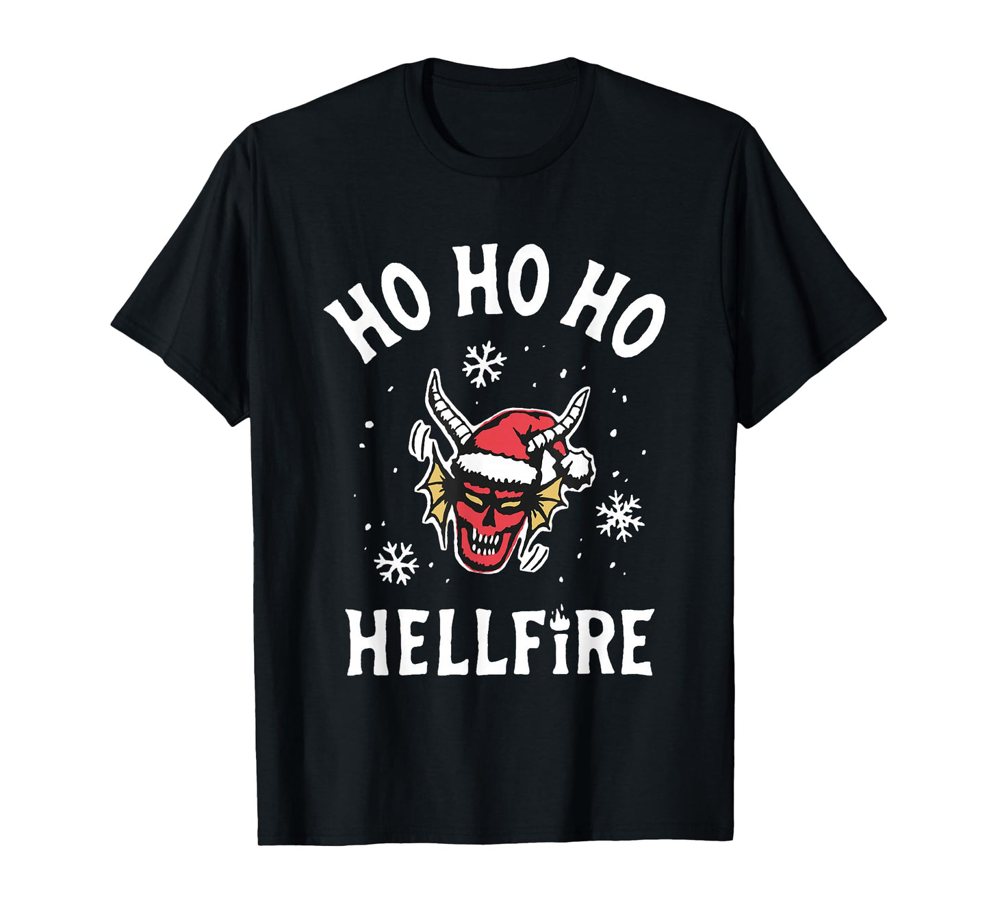 Stranger Things Christmas Ho Ho Hellfire Holiday T-Shirt