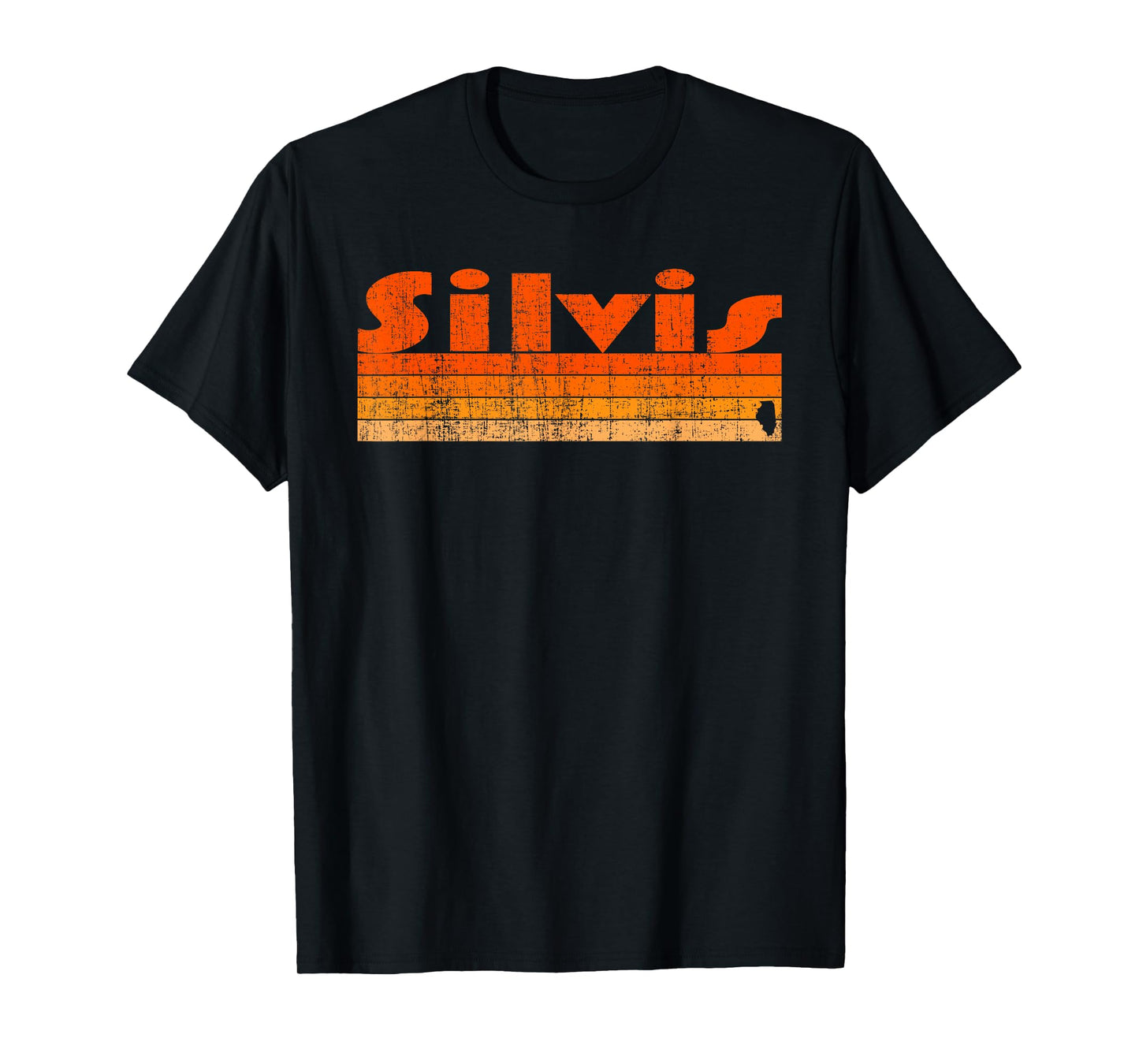 Silvis, Illinois Retro 80s Style T-Shirt