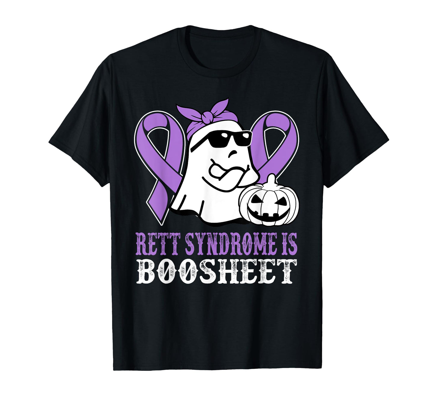 Rett Syndrome Is Boo Sheet Rett Syndrome Warrior Halloween T-Shirt