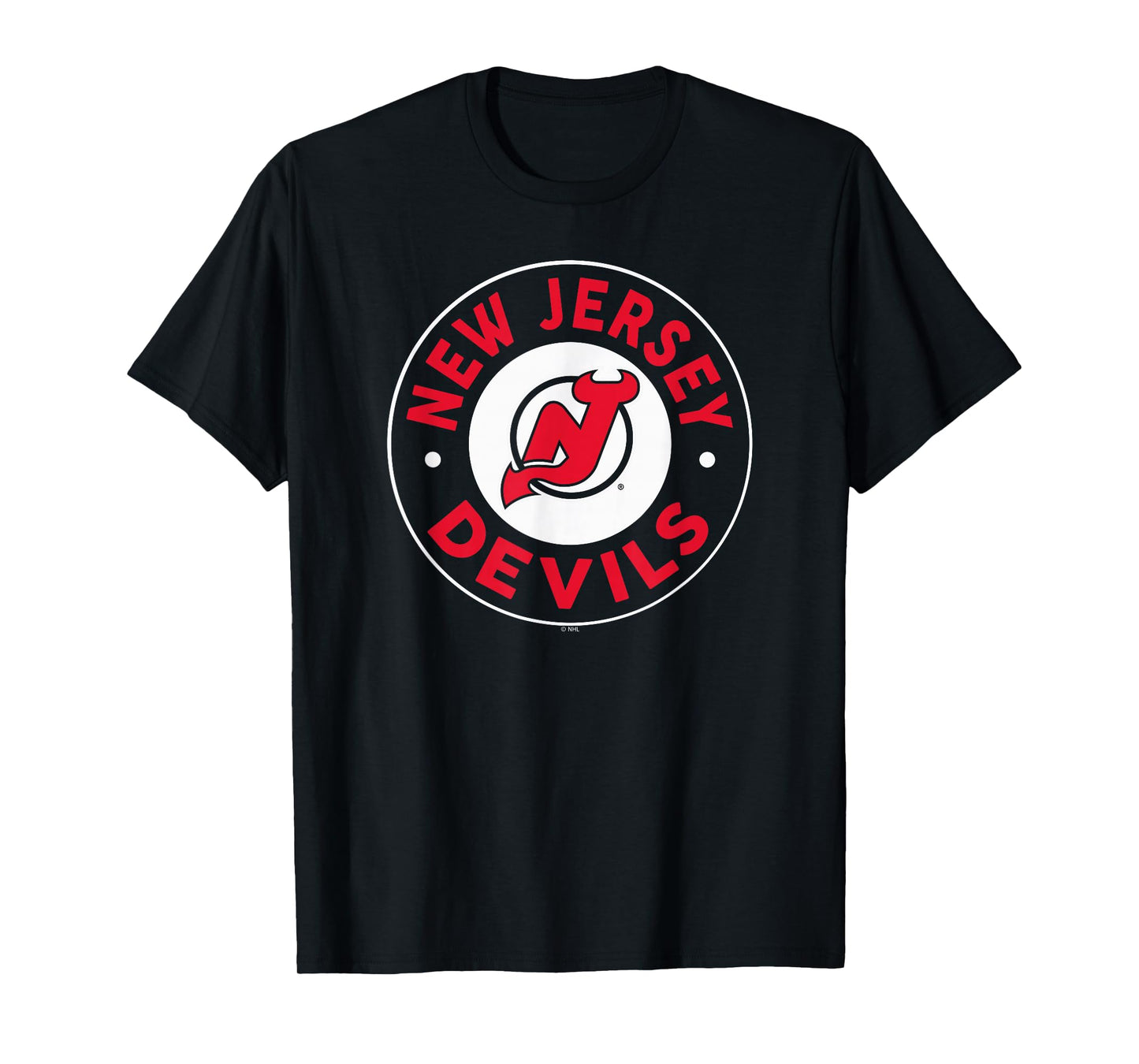 New Jersey Devils Symbol Black Officially Licensed T-Shirt