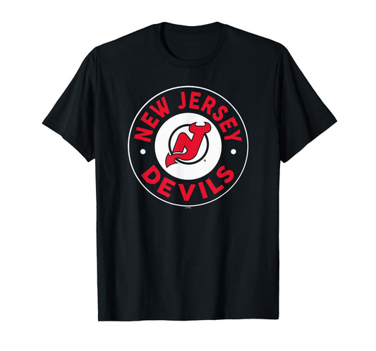 New Jersey Devils Symbol Black Officially Licensed T-Shirt
