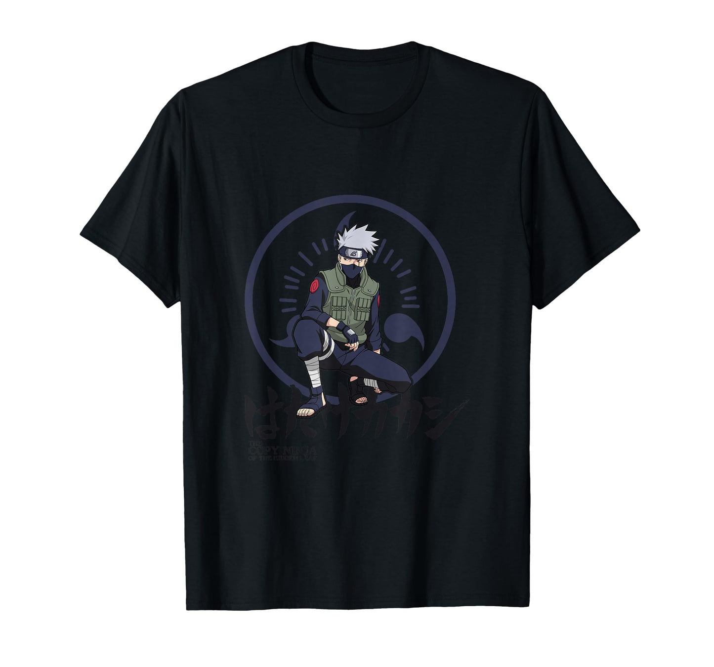 Naruto Shippuden Kakashi Character Kanji T-Shirt Small