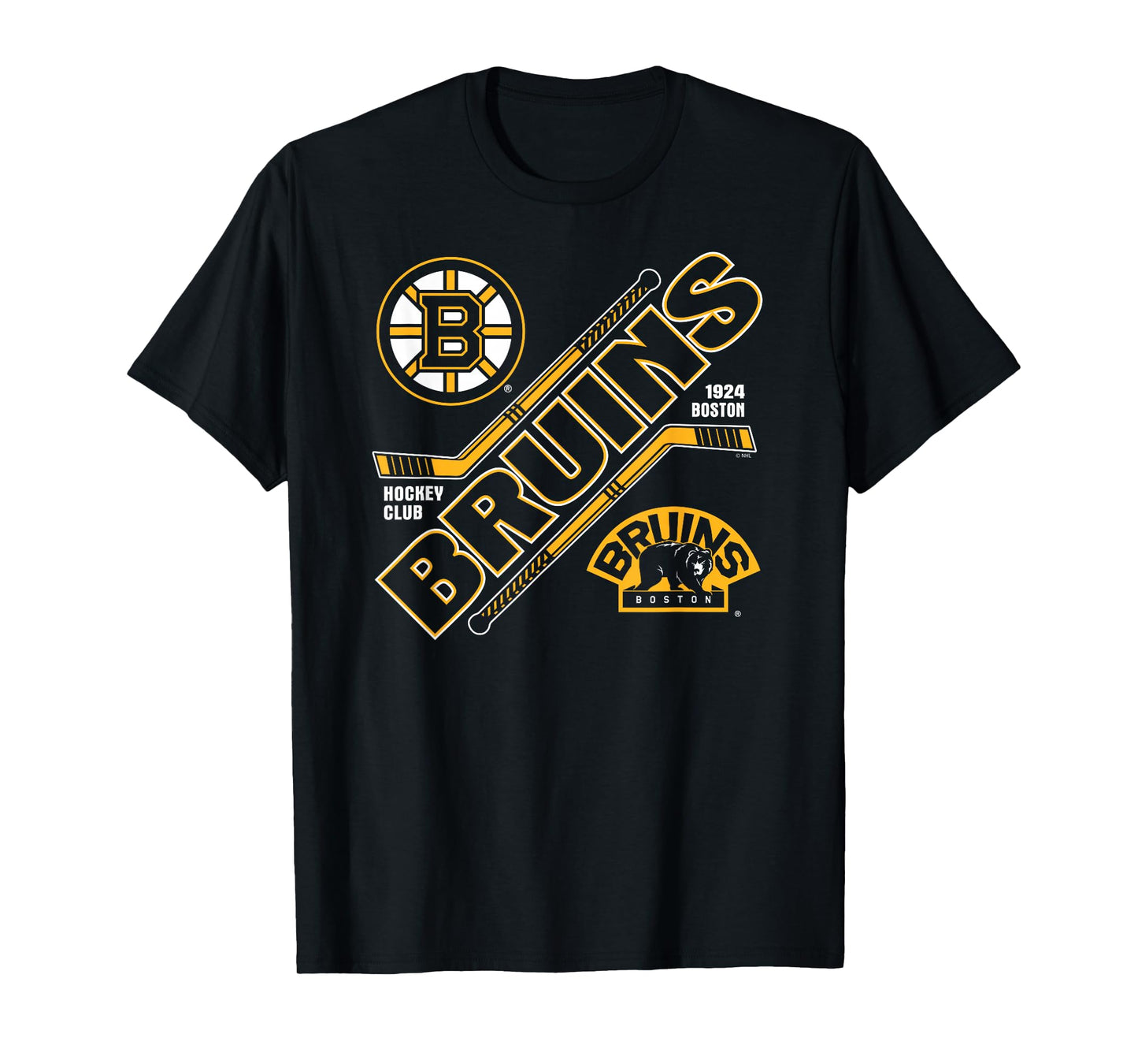 Boston Bruins Force Black Officially Licensed T-Shirt