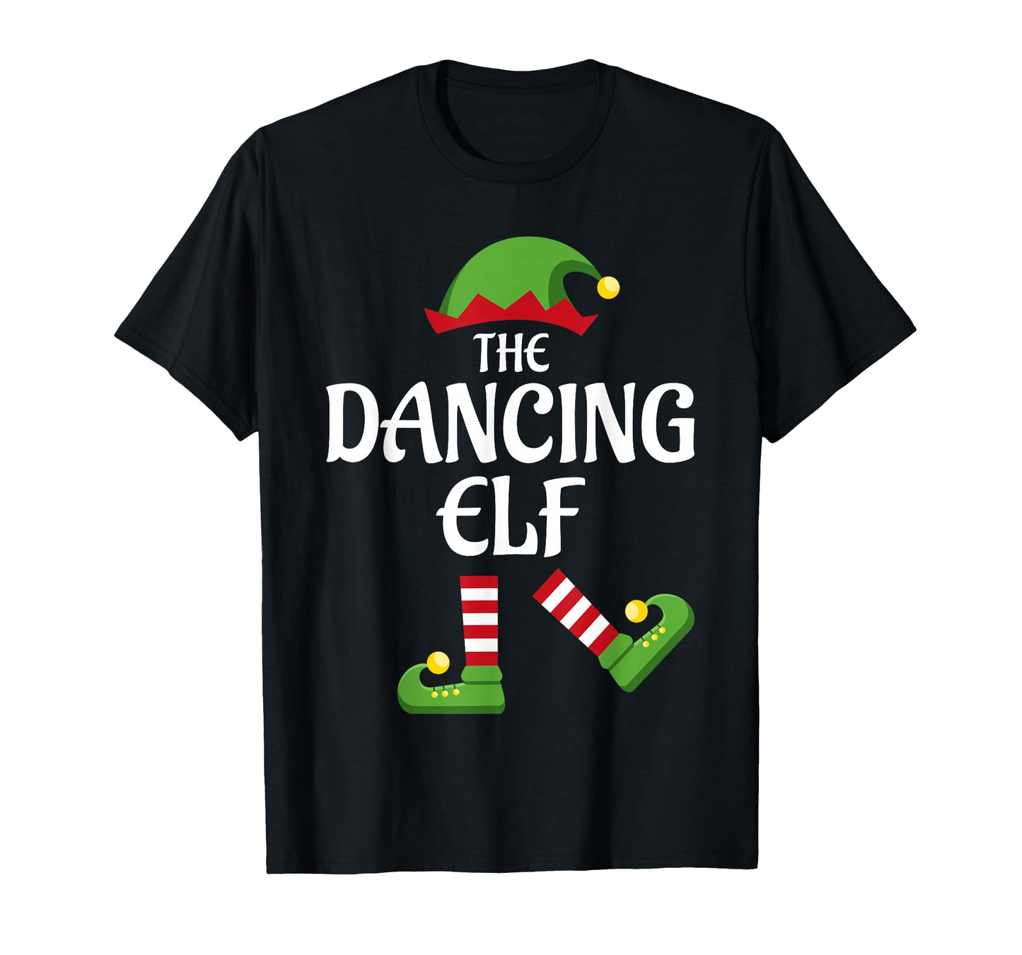 Dancing Elf Family Matching Group Christmas Party T-Shirt
