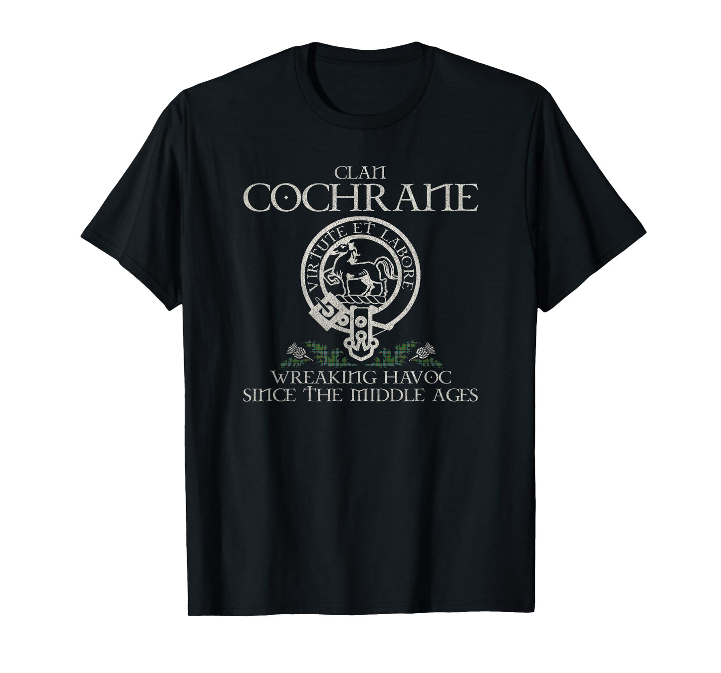 Clan Cochrane Crest, Surname, Scottish Heritage Vintage T-Shirt