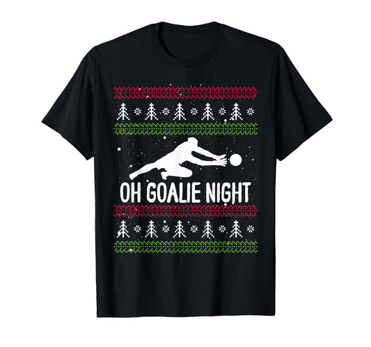 Christmas Soccer Player Xmas Day Goalkeeper Santa Claus T-Shirt