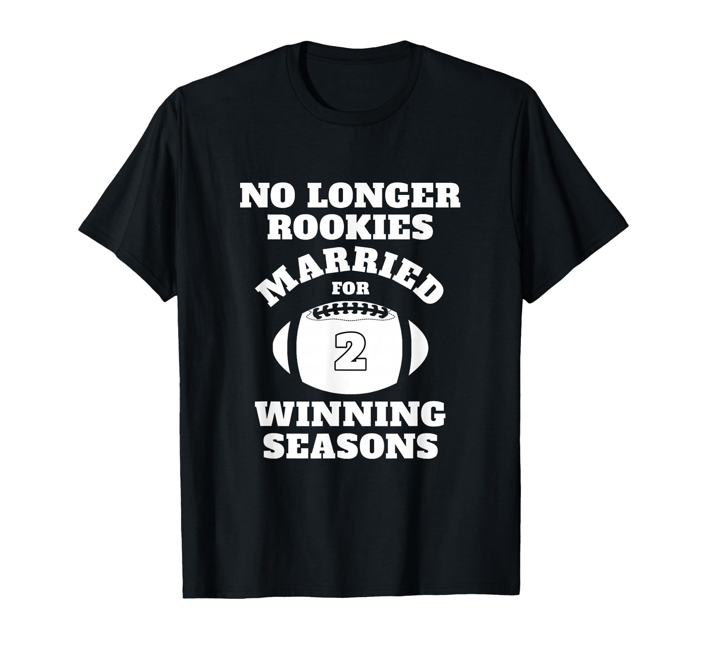 2nd Wedding Anniversary Gift Football Him Husband Her T-Shirt