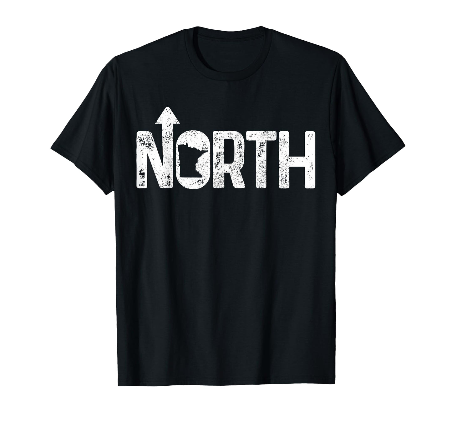 Minnesota Up North State Map Pride Gift T-Shirt