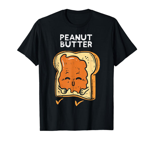 Peanut Butter Toast Matching Halloween Couples Him And Her T-Shirt
