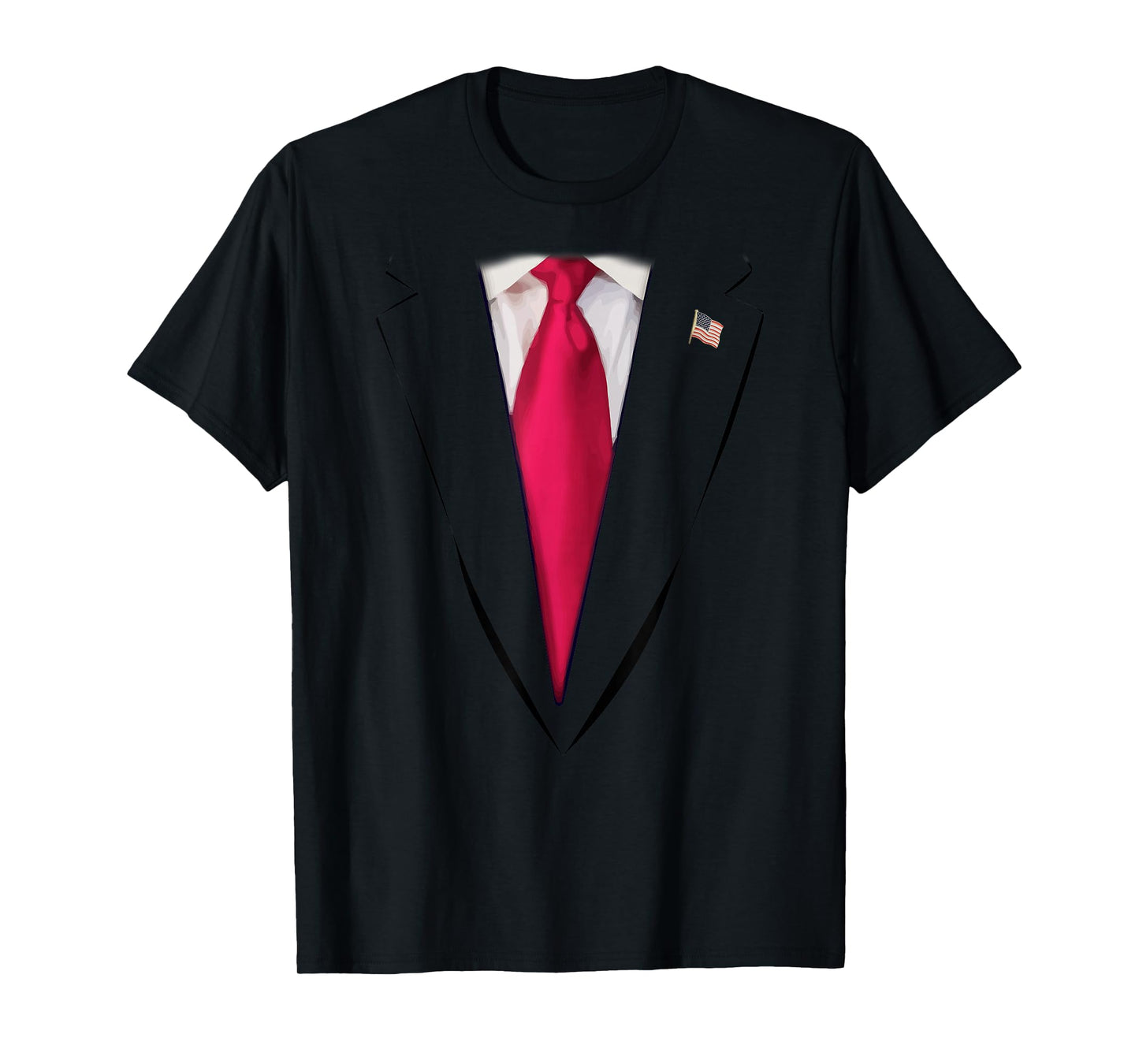 USA President Trump Suit Easy Halloween Costume T-Shirt