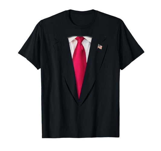 USA President Trump Suit Easy Halloween Costume T-Shirt