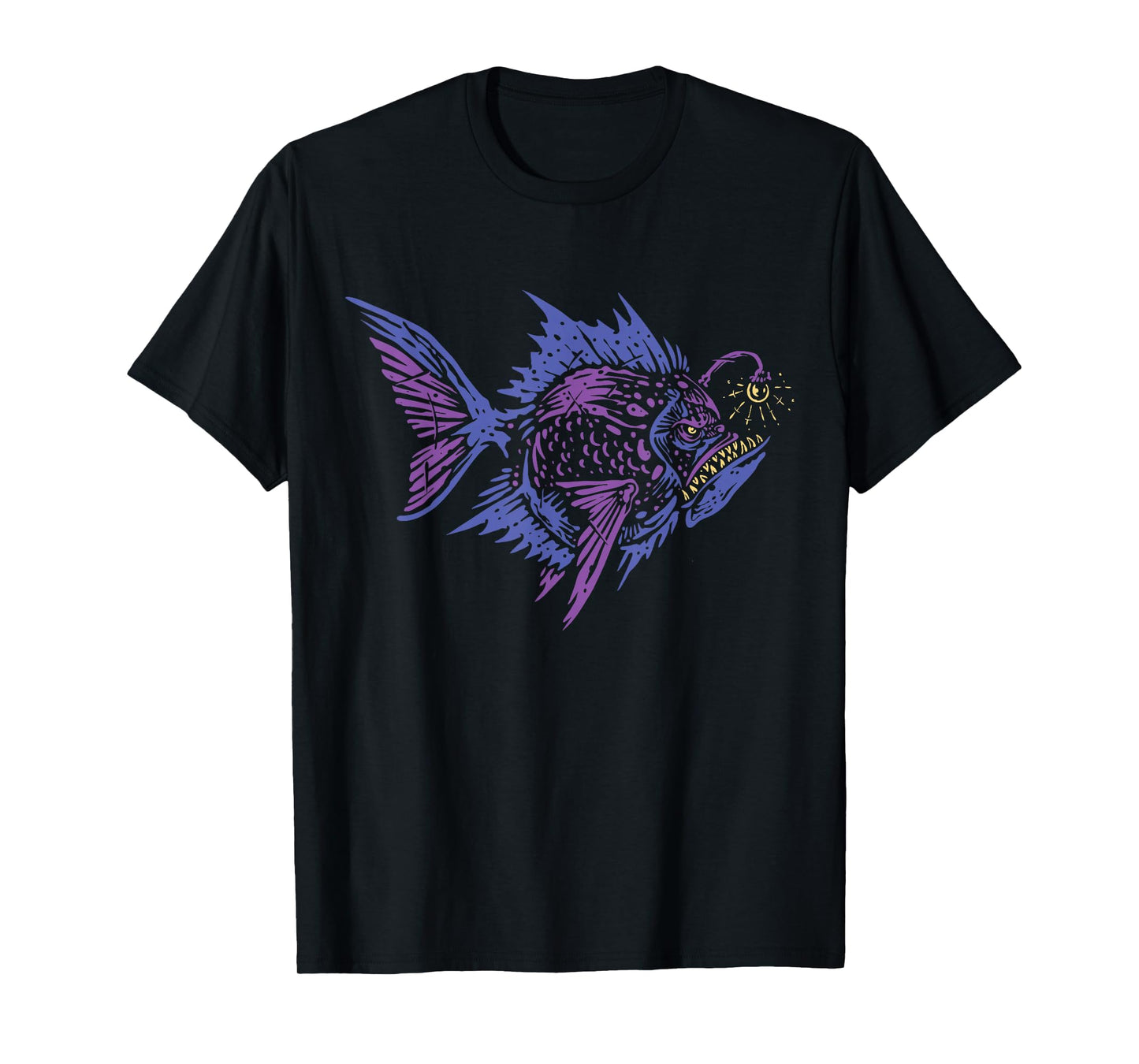 Anglerfish Deep Sea Creatures Sea Monster Angler Fish T-Shirt