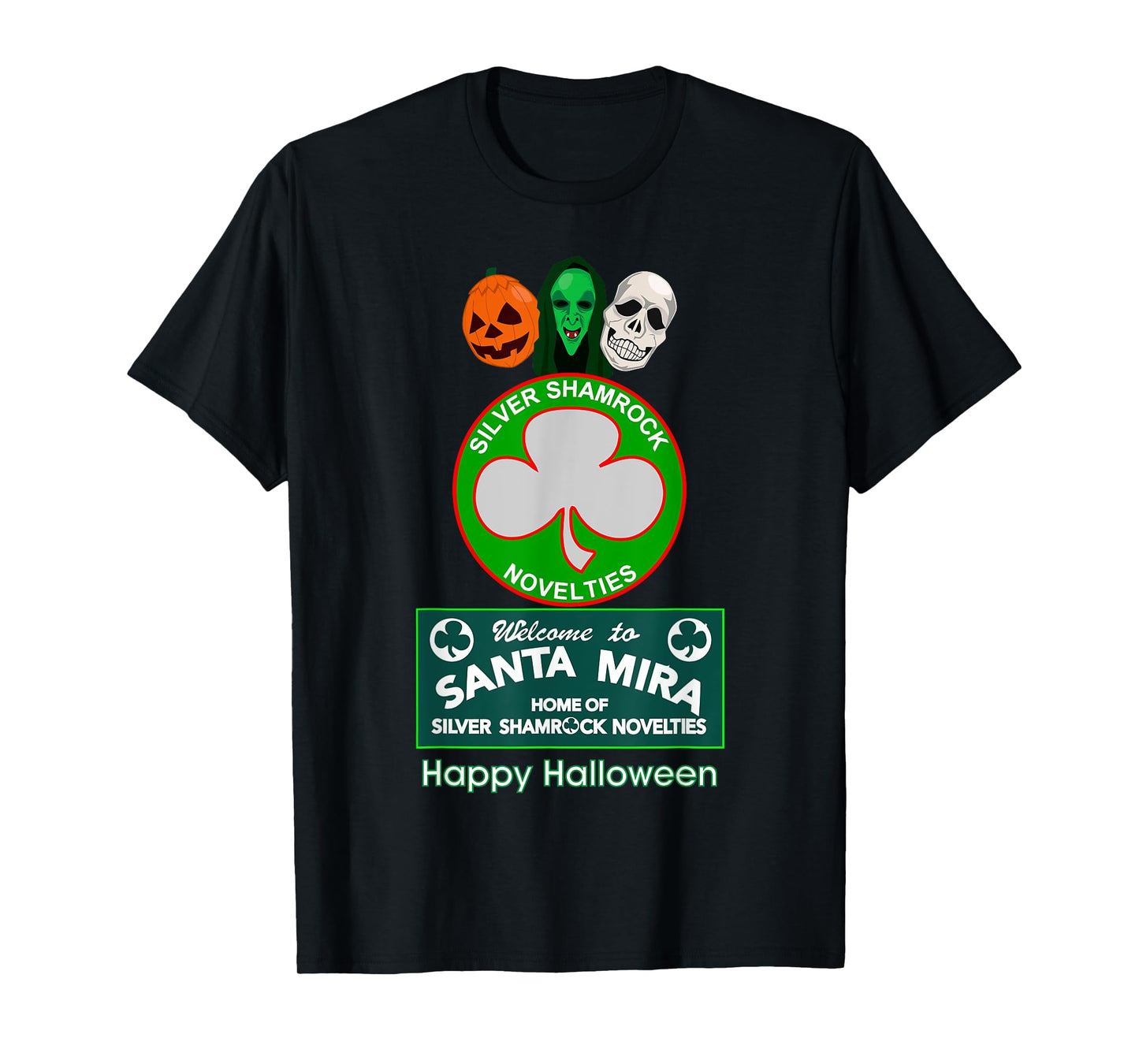 Halloween III - Silver Shamrock and Santa Mira T-Shirt