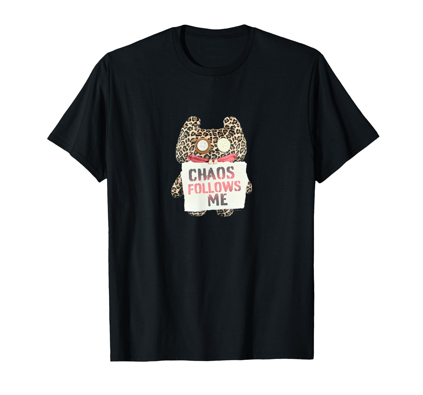 Fuggler Chaos Follows Me Animal Print Monster T-Shirt