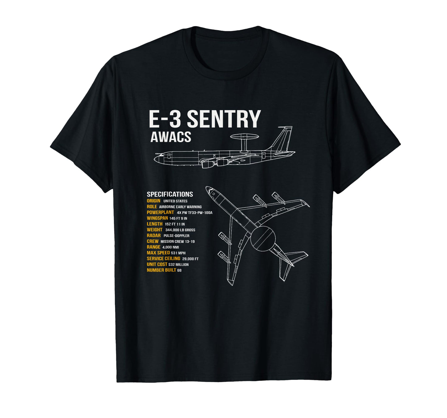 E-3 Sentry AWACS T-Shirt