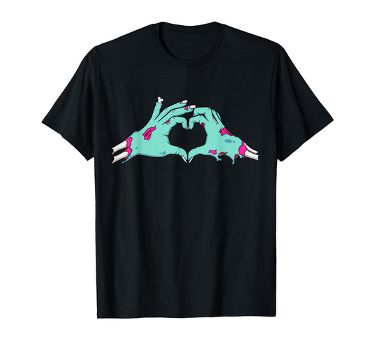 I Love Zombies T-Shirt Funny Horror Party Mens Womens Gift T-Shirt