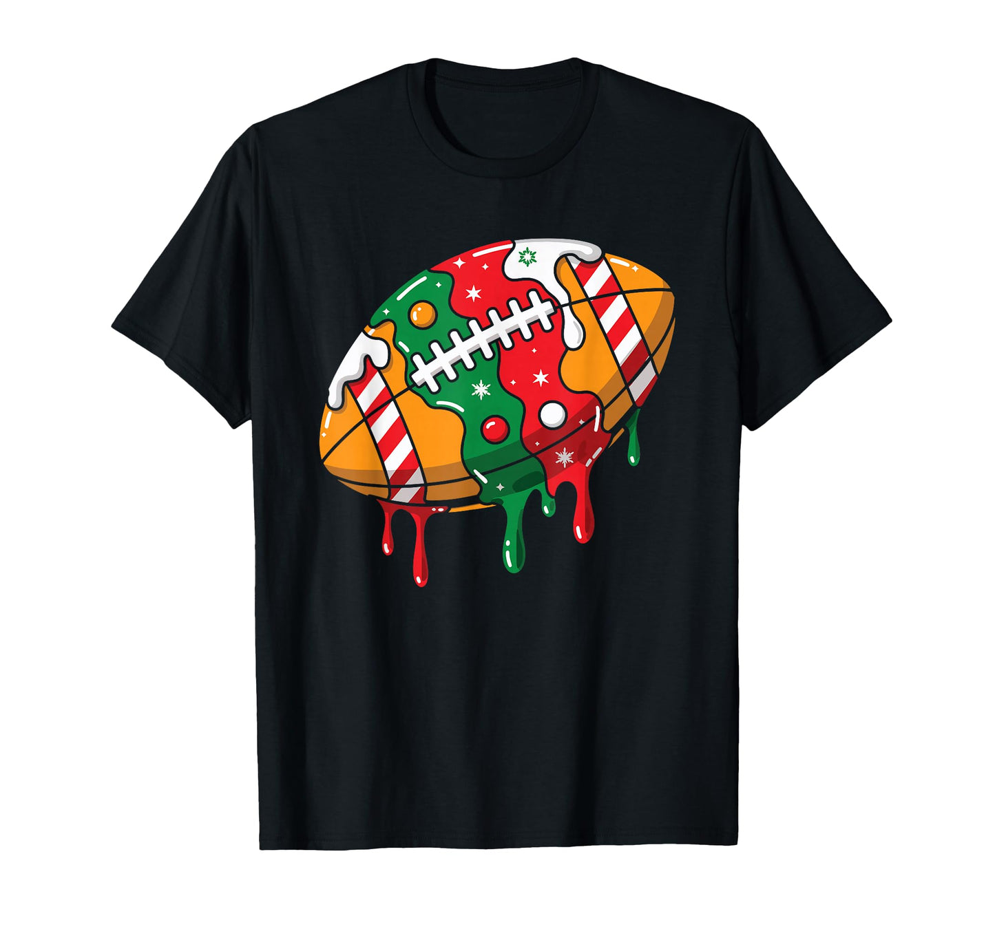 Football Christmas Drip T-Shirt