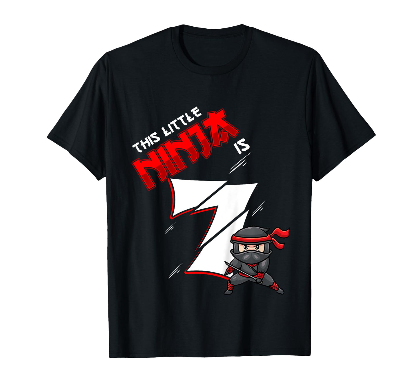 Kids 7th Birthday For Boy 7 Years Old Ninja T-Shirt