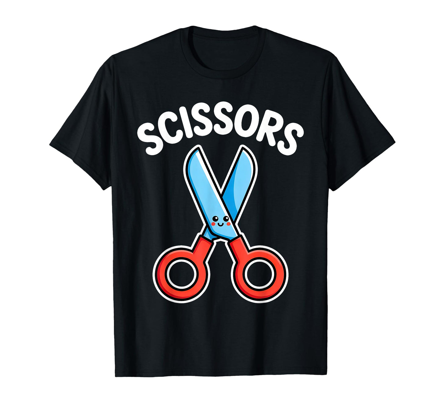 Scissors Halloween Costume Funny Kawaii Group Game Matching T-Shirt