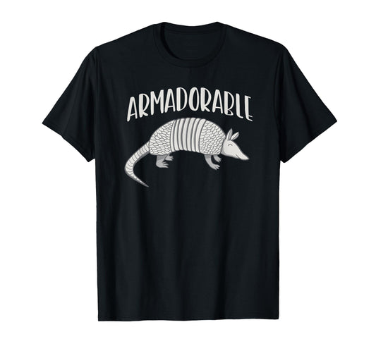 Armadillo Pun Tshirt Funny Cute Adorable Armadorable T-Shirt