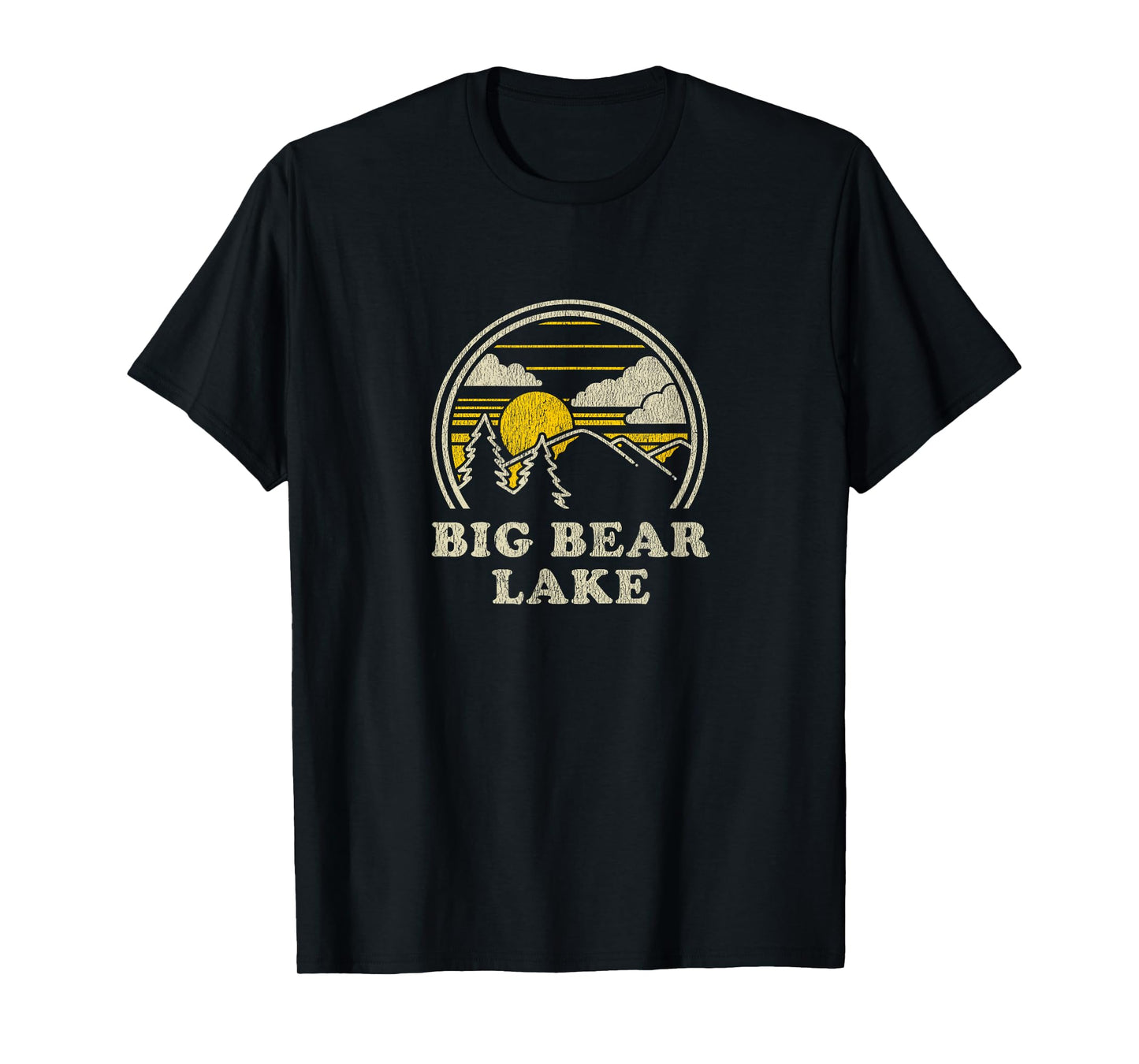 Big Bear Lake California CA T Shirt Vintage Hiking Mountains T-Shirt