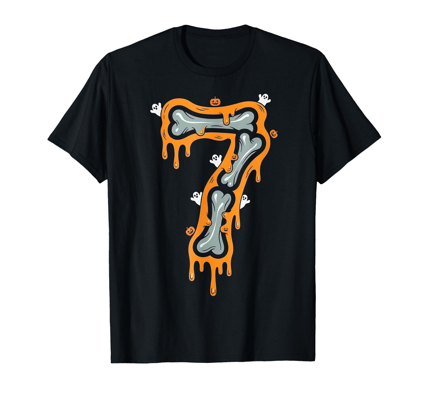 Six Seven Meme 6 7 Skeleton Halloween Costume Couple T-Shirt