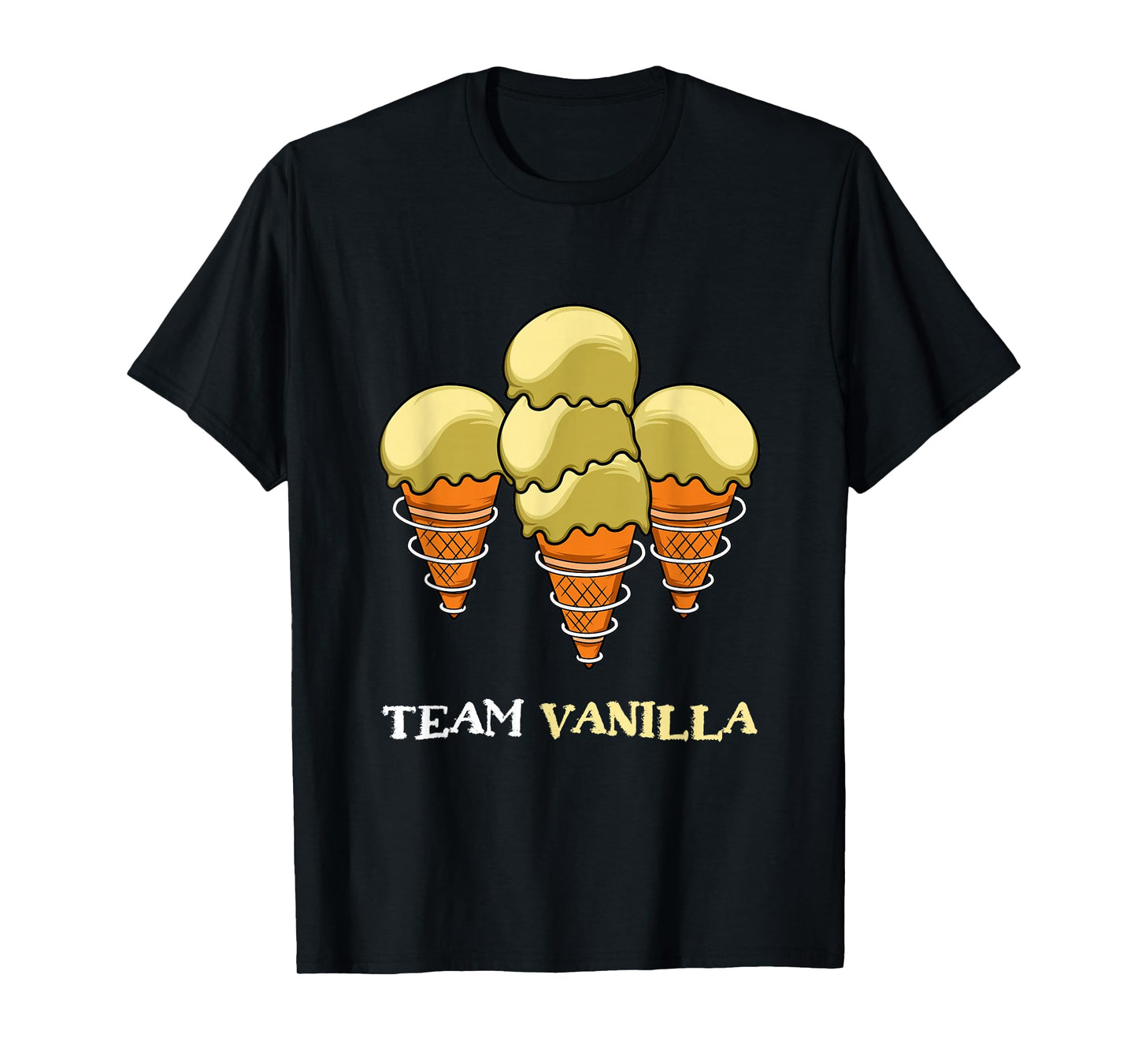 Team Vanilla Ice Cream Lovers. T-Shirt