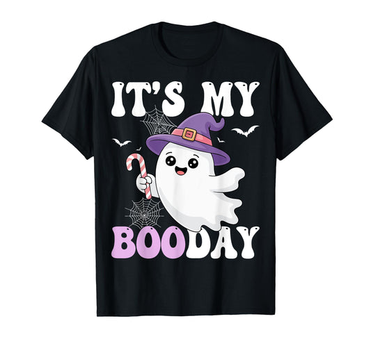 Its My Boo Day Cute Ghost Halloween Birthday Party T-Shirt