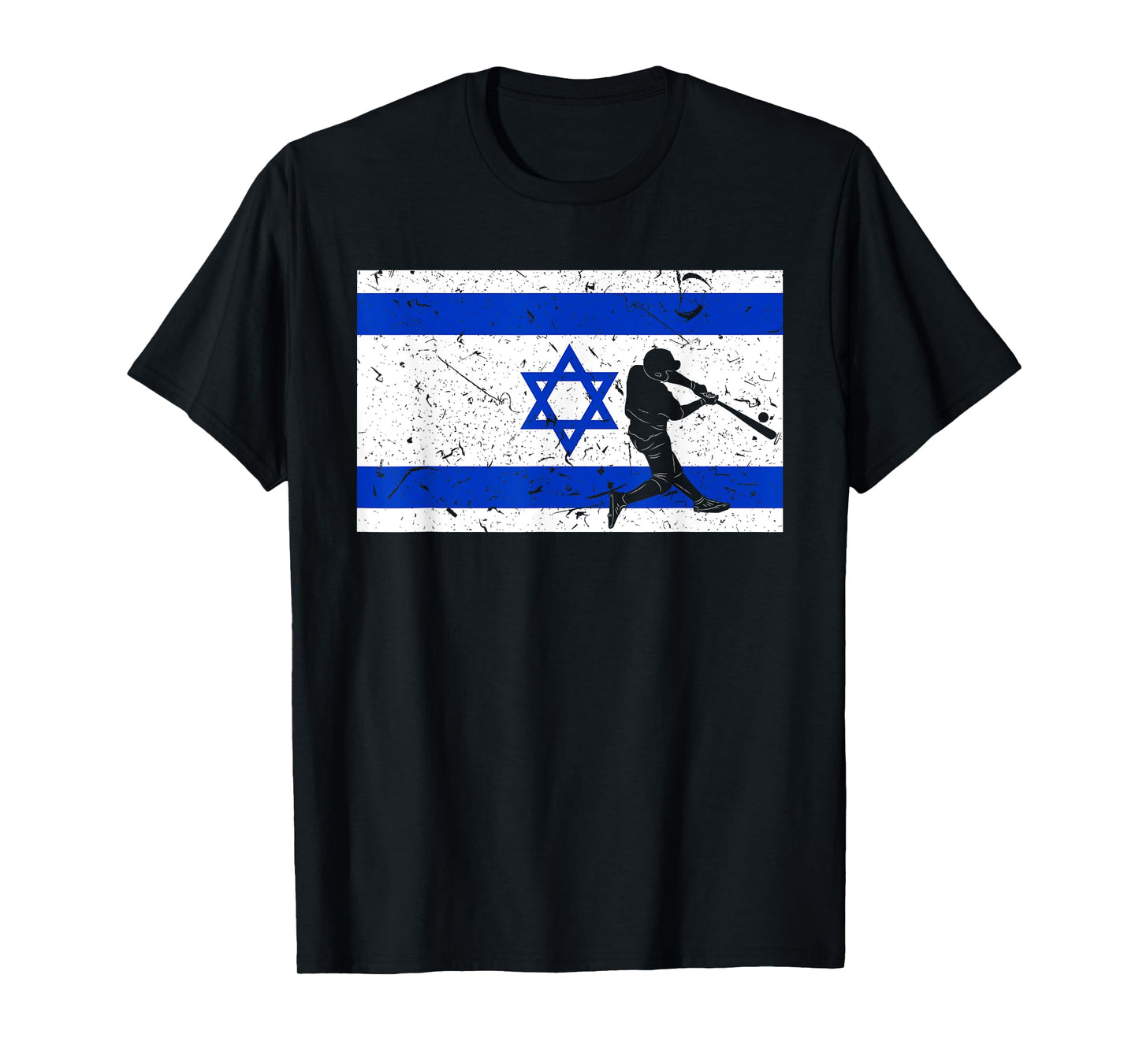 Vintage Baseball League Israel Flag National Team Player T-Shirt