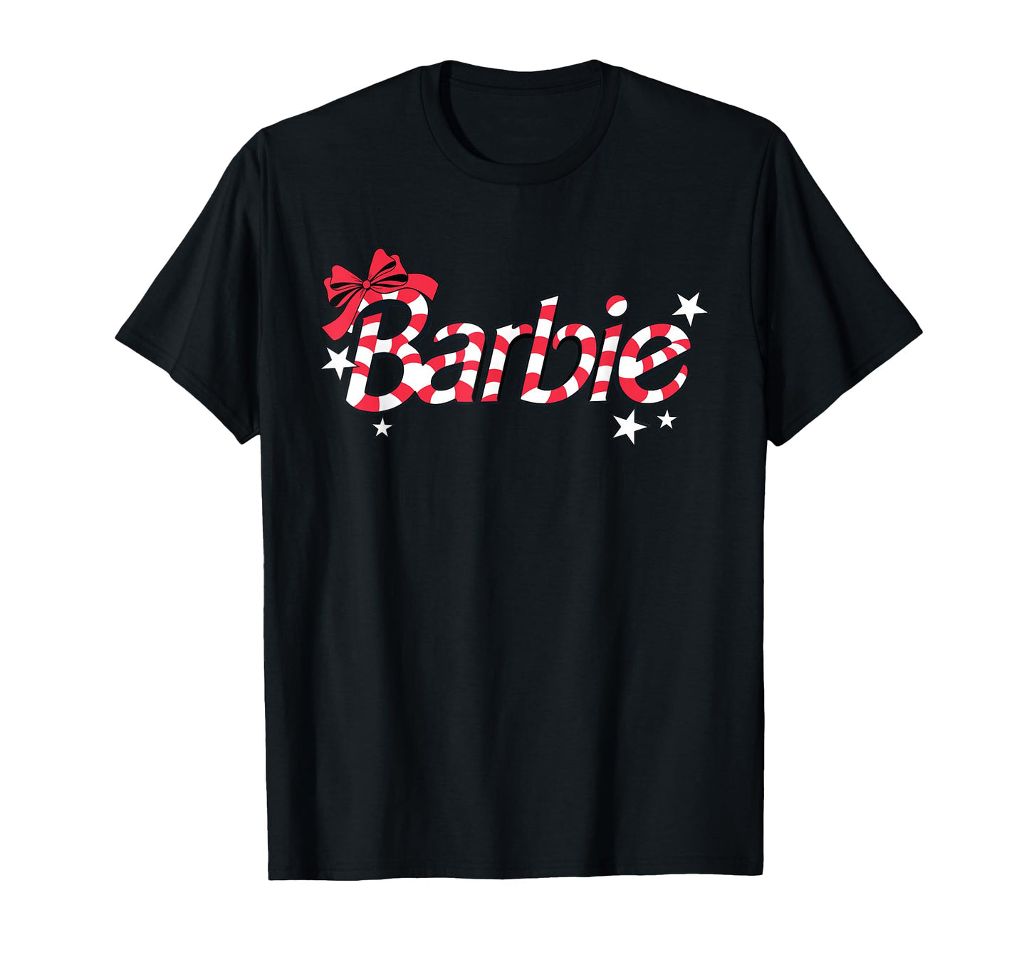Barbie - Holiday Candy Cane Logo T-Shirt