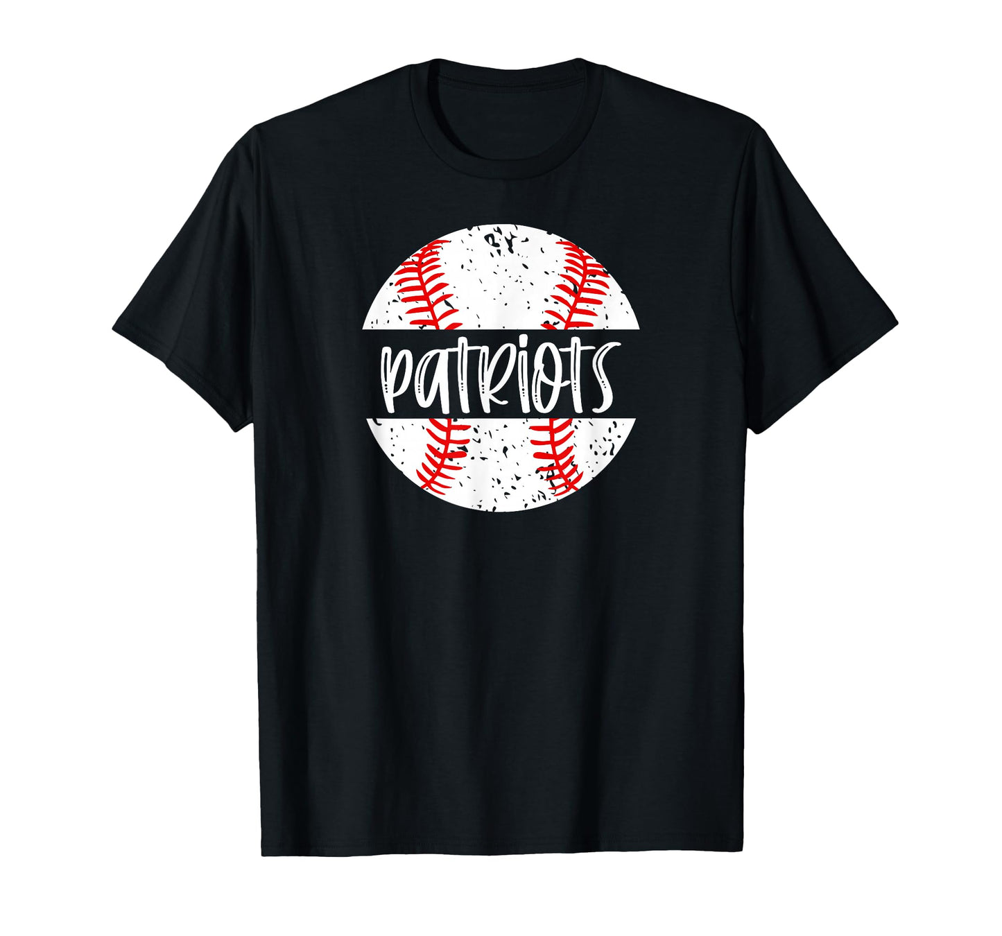 Patriots Baseball Team Mascot School Spirit Game Day T-Shirt
