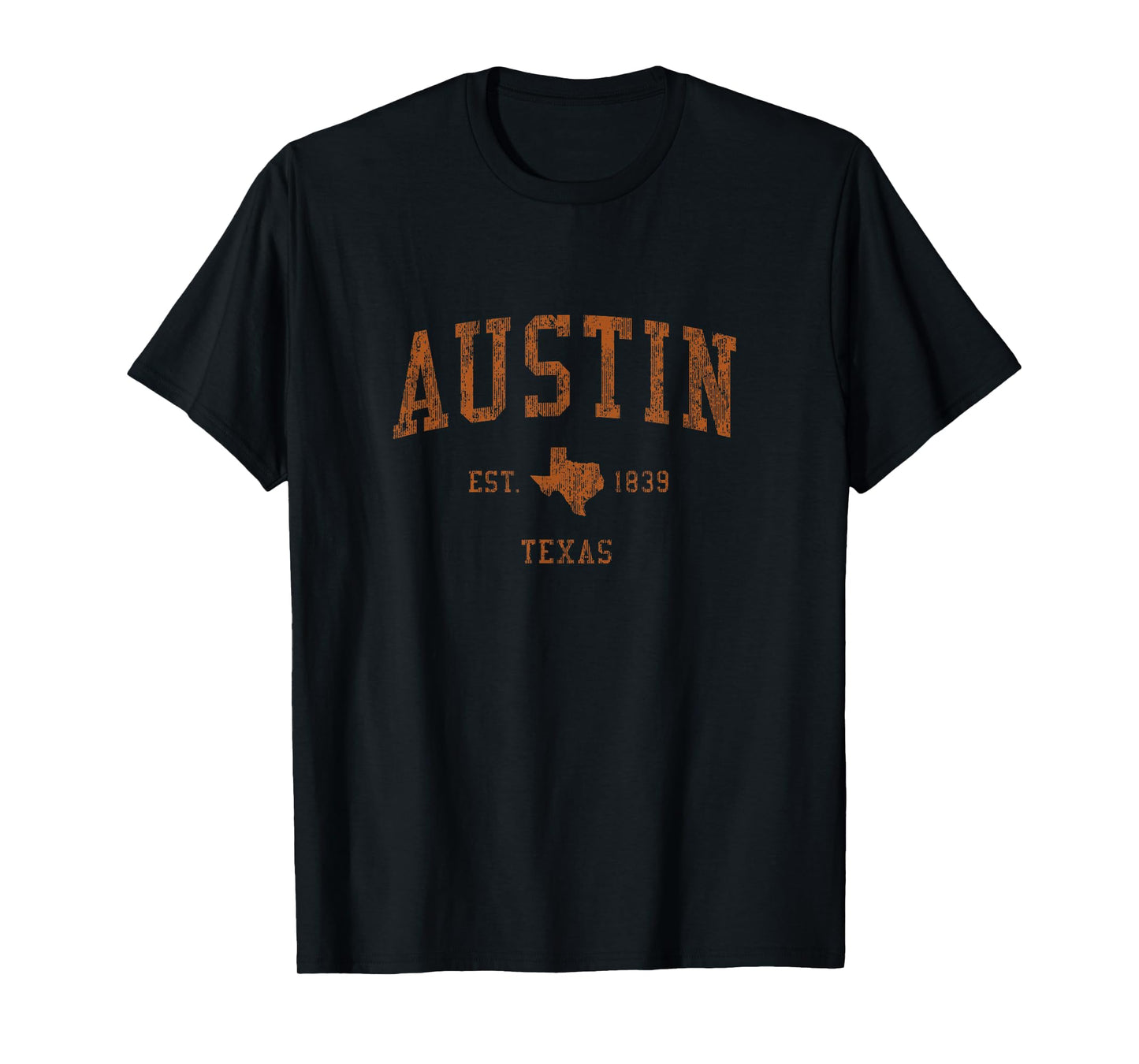 Austin Texas TX Vintage Athletic Sports Design T-Shirt