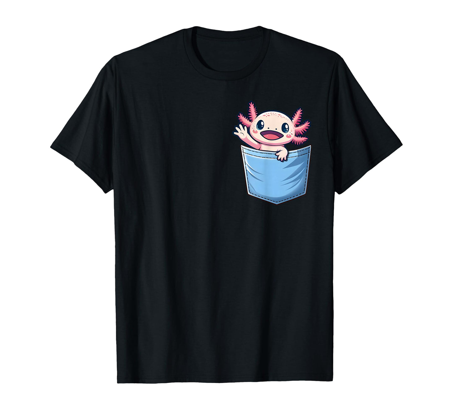 Axolotl Pocket Animal Surprise Pocket-Sized Wonder T-Shirt