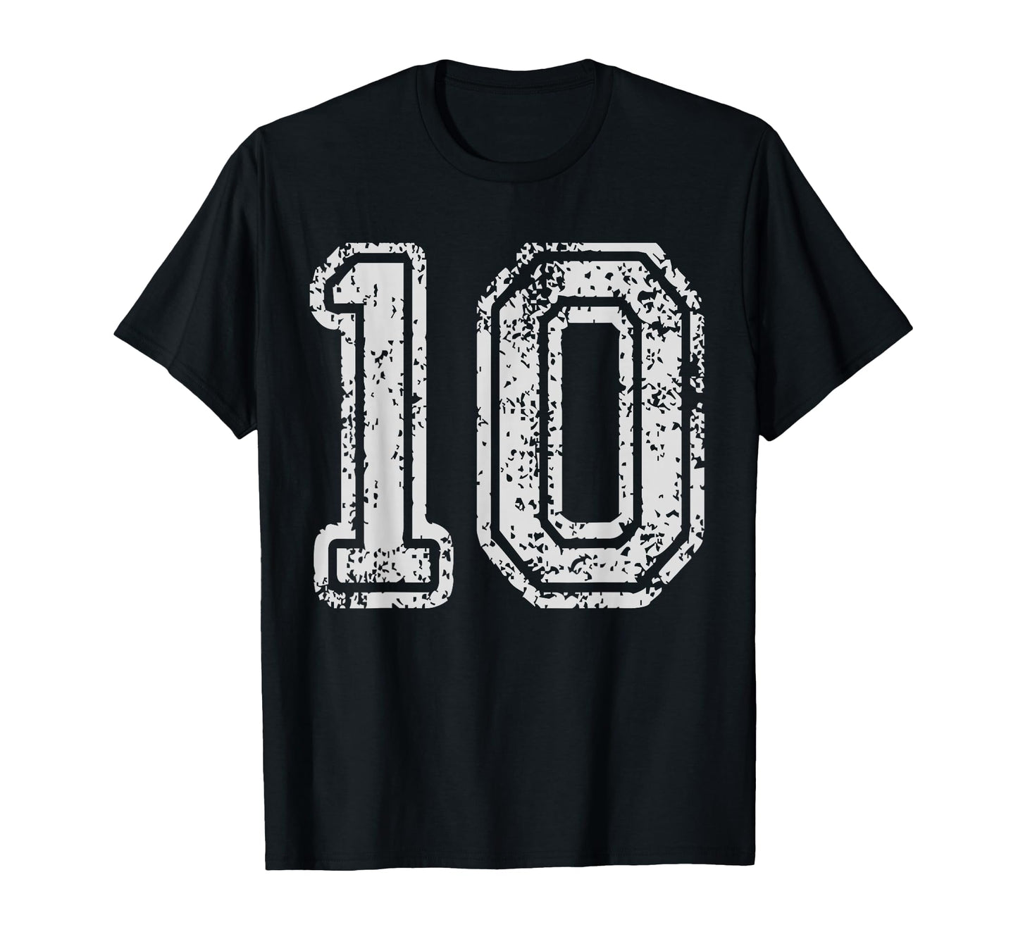 Team Jersey Uniforms Number 10 Ten School Sports Birthdays T-Shirt