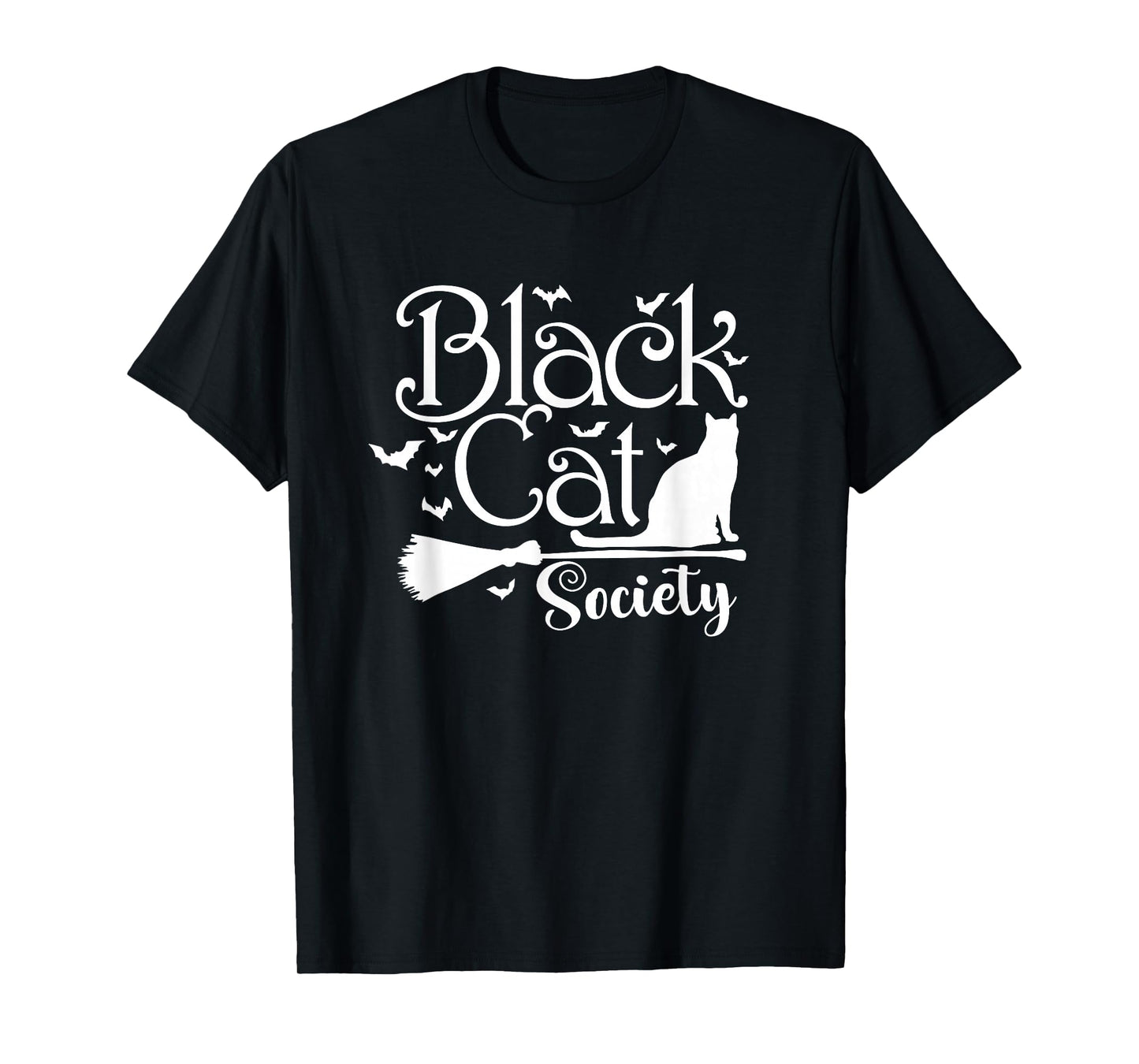 Black Cat Society Halloween T-Shirt