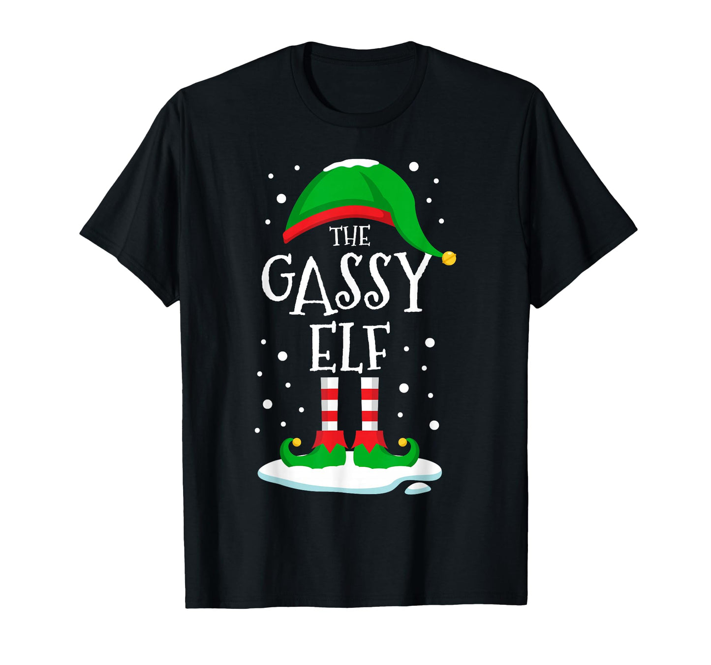 The Gassy Elf Christmas Family Matching Xmas Farting Funny T-Shirt