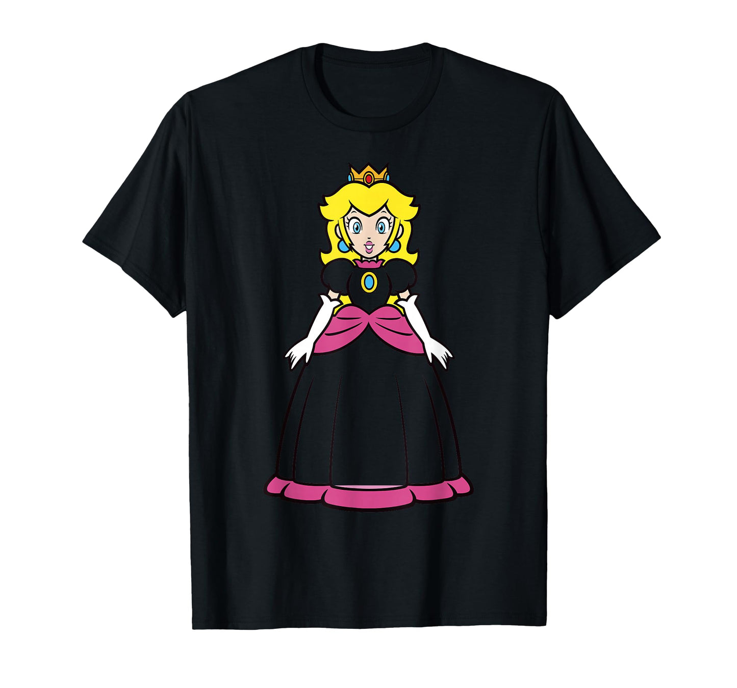 Super Mario Princess Peach Simple Portrait T-Shirt