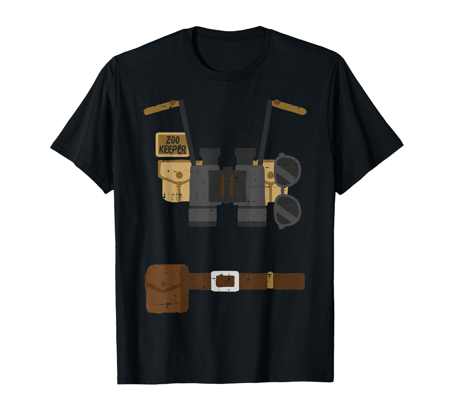 Halloween Zookeeper Costume Funny Zoo Keeper Men Women Kids T-Shirt